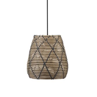 Zewnętrzne lampy rattanowe boho Lollo 28cm